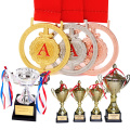 Mais vendidos troféus de medalhas para badminton do prêmio esporte 3D de metal personalizado barato